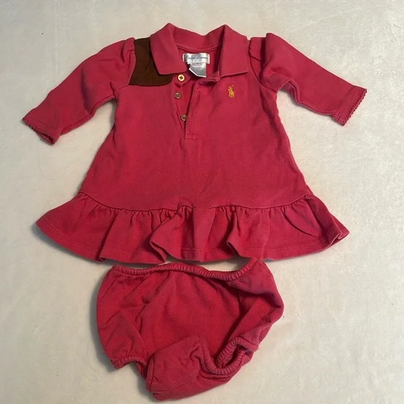 Ralph Lauren long sleeve dress with matching underwear! - Picture 1 of 6